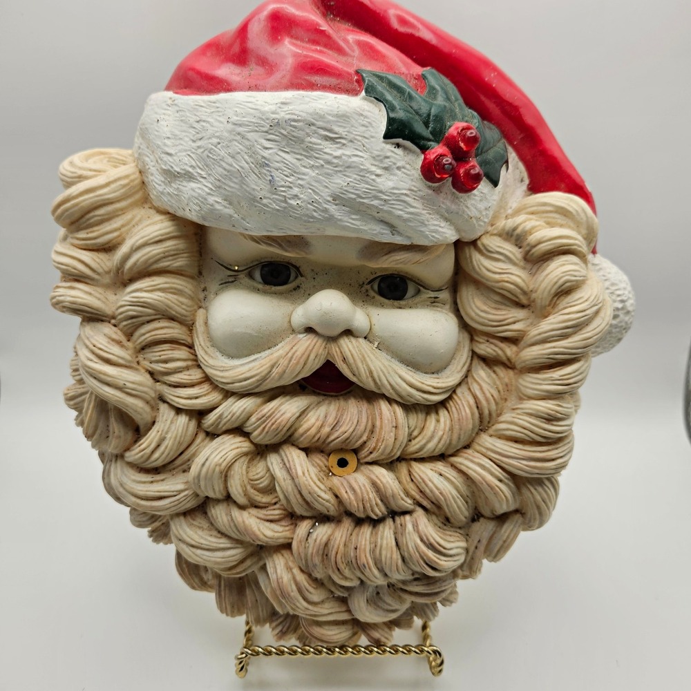 Santa Christmas Musical Painted Molded Plastic Talking Motion Activated Lights